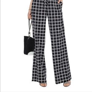 DVF Black and White jumpsuit.